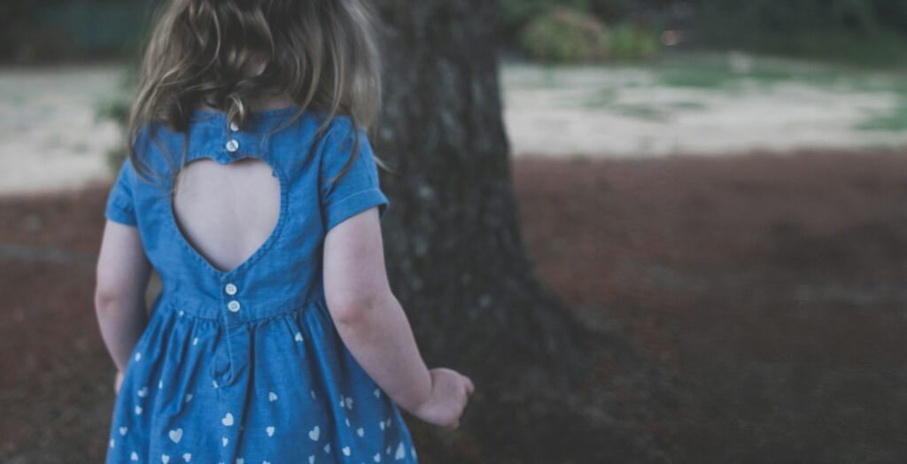 kid in a dress