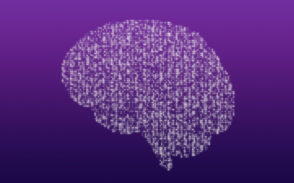 Illustration representing neuropsychological evaluation and brain functioning in autism diagnosis
